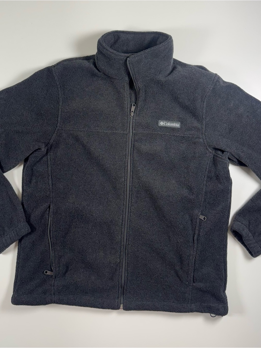 Columbia Kids Black Full-Zip Puffer-Style Fleece Jacket